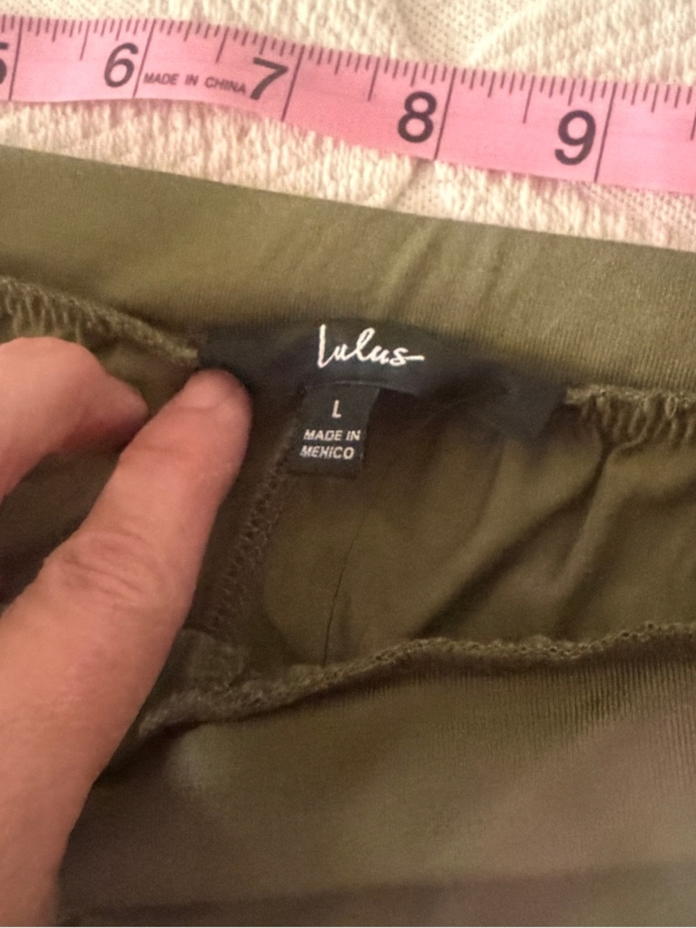 NEW size L Lulu's Olive Green Relaxed Jogger Pants. Rayon modal blend. Soft. - Picture 9 of 11